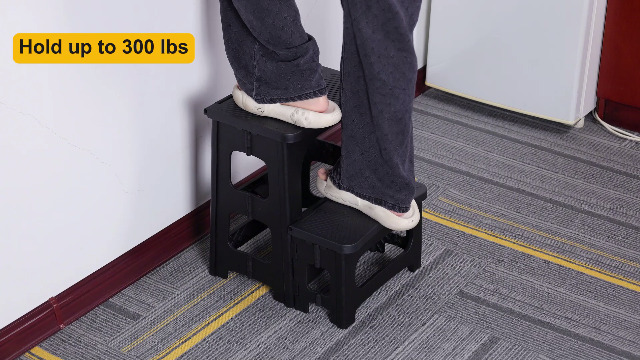 Amazon.com: Folding 2-Step Stool for Adults, Non-Slip Collapsible